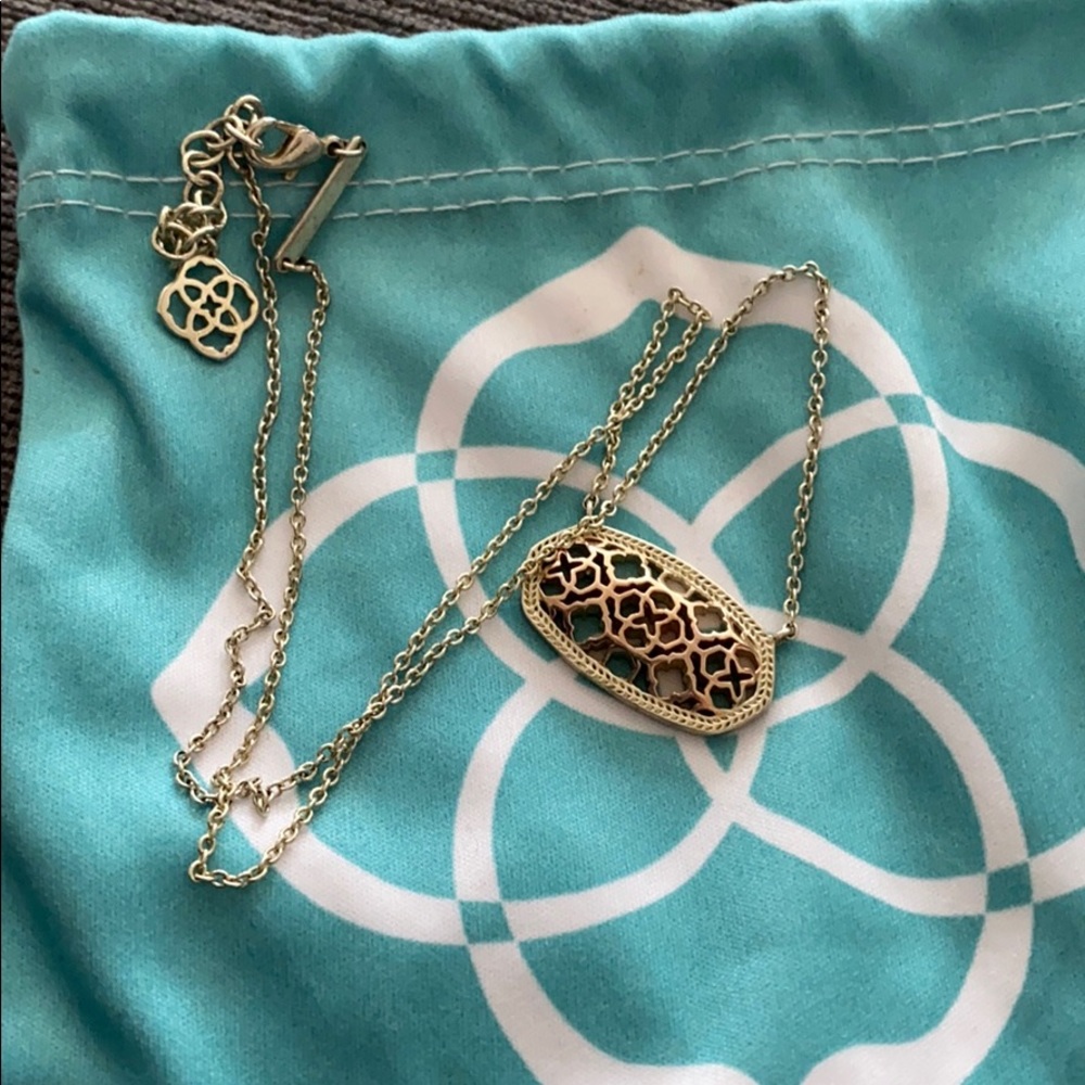 Kendra Scott Gold and Rose Gold Necklace - Picture 2 of 2